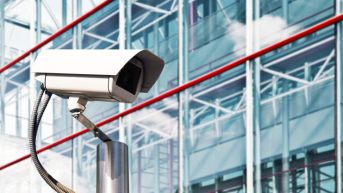 Security Camera in a Modern Office